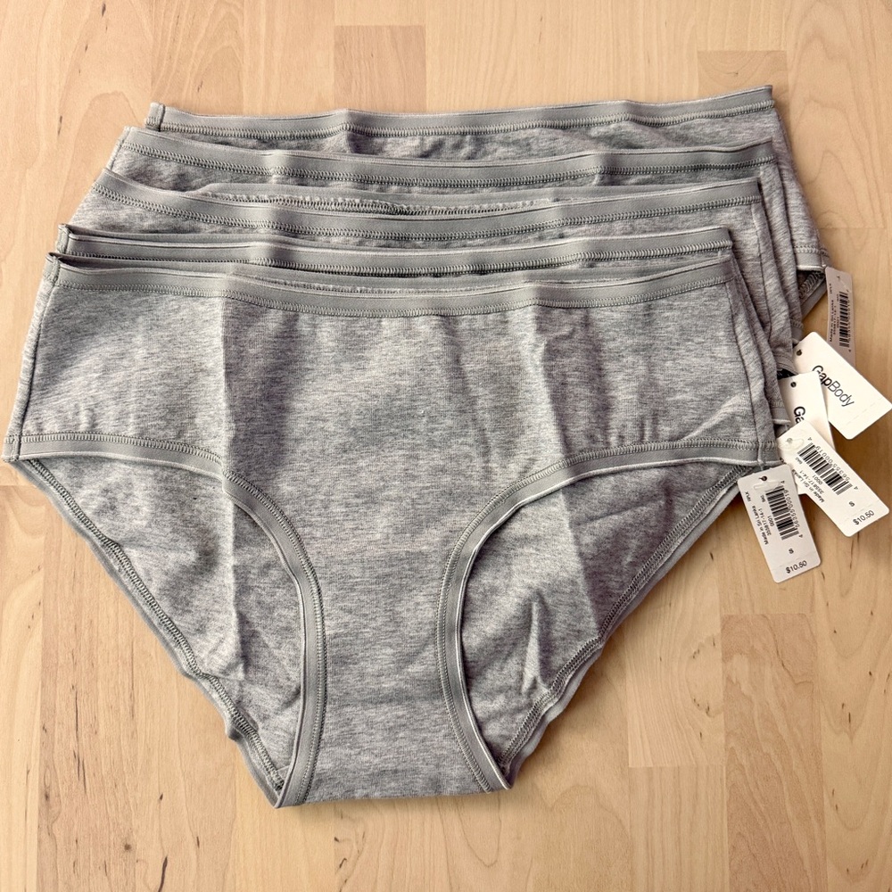 GAP GapBody Cotton Hipster Panties Gray